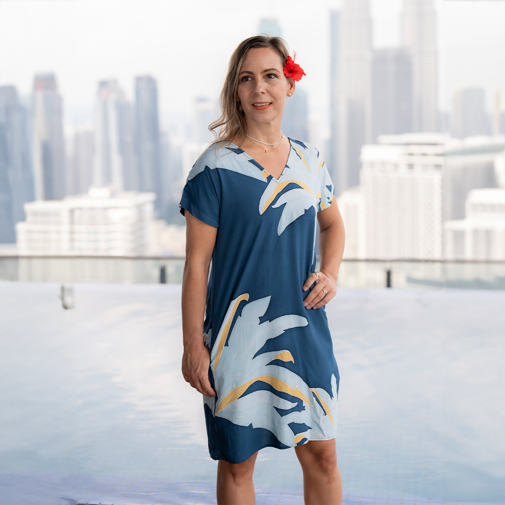 Dress batik v neck best sale