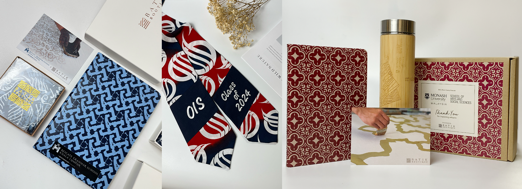 Batik Graduation Sashes and Gifts in Malaysia