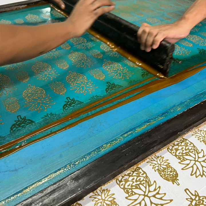 artisans making batik for batik boutique's new collection