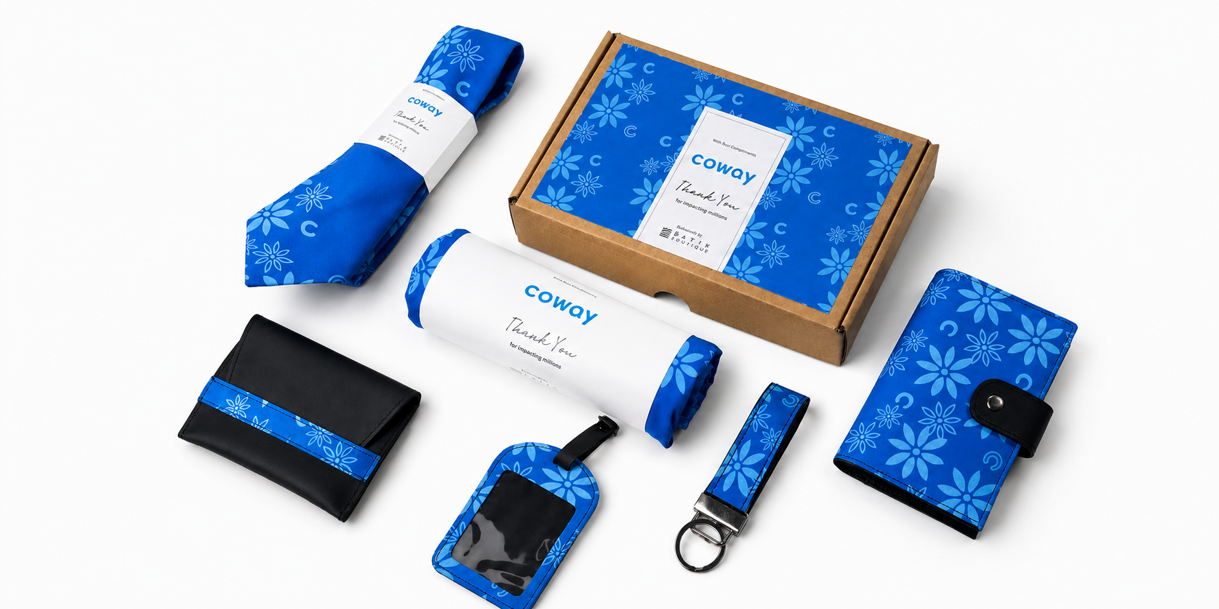 Coway custom corporate merchandise by Batik Boutique