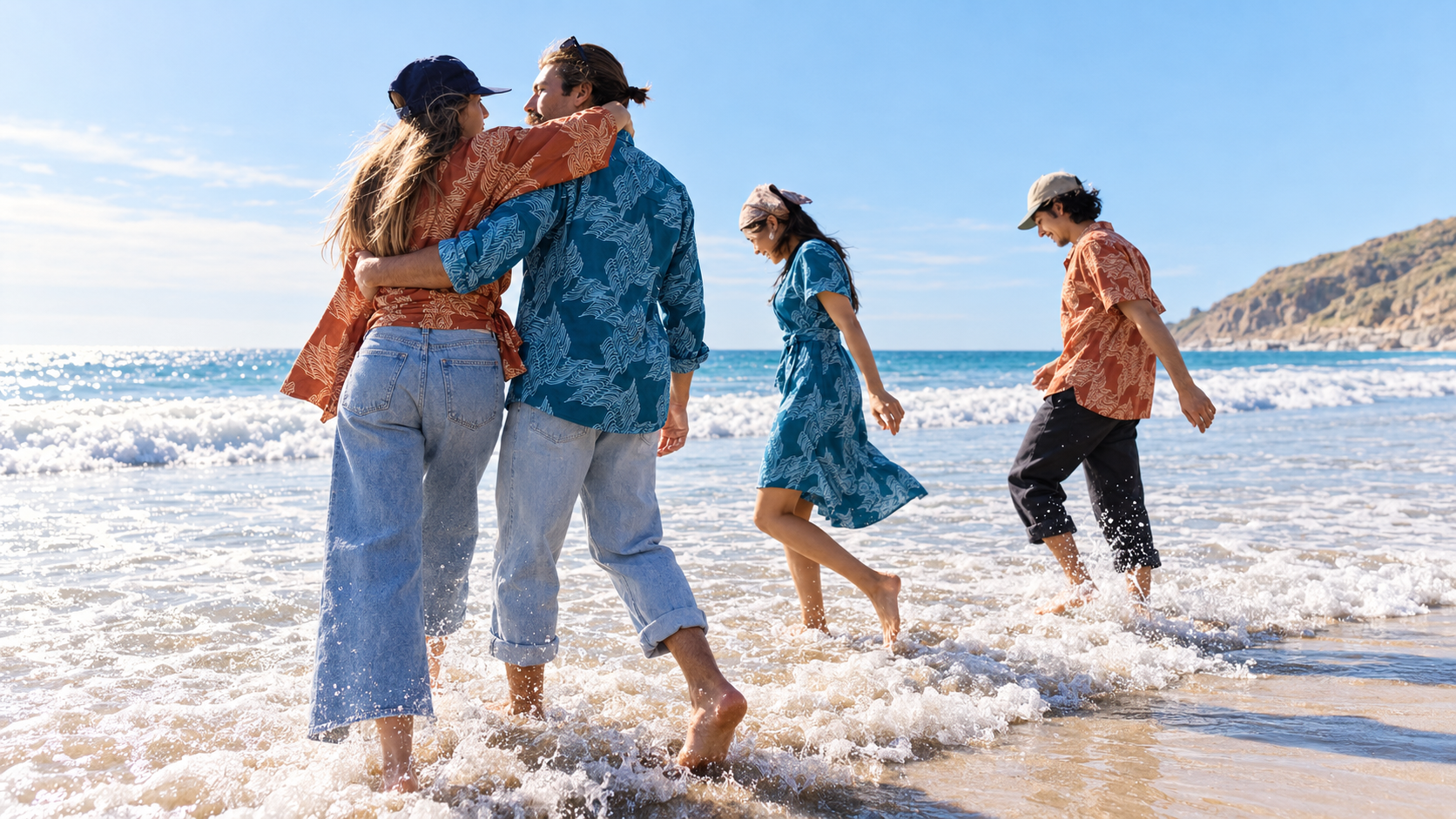 Batik Boutique Ombak collection inspired by Malaysian ocean waves and coastal living.
