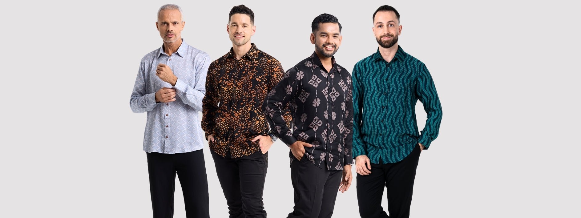 Shop Premium men's silk cotton long sleeve shirts 