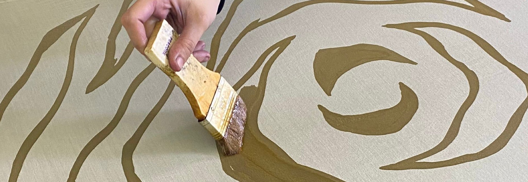 hand-painted rose batik motif 