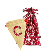 Batik Burlap Bunting - Merry Christmas