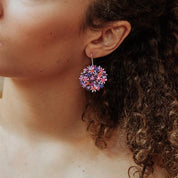 Embrace Jewellery - RAS Purple Bouquet Earrings