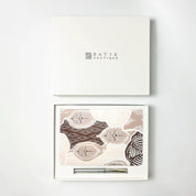 Batik-Inspired Notebook & Pen - Taupe Petola