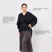 Alysya Caftan - Onyx Songket
