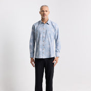 Men's Long-Sleeved Batik Shirt - Diamond Songket
