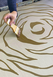 Women's Long-Sleeved Batik Shirt (Silk Cotton) - Silver Rose