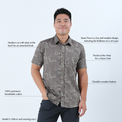 Men's Batik Shirt - Stone Paw