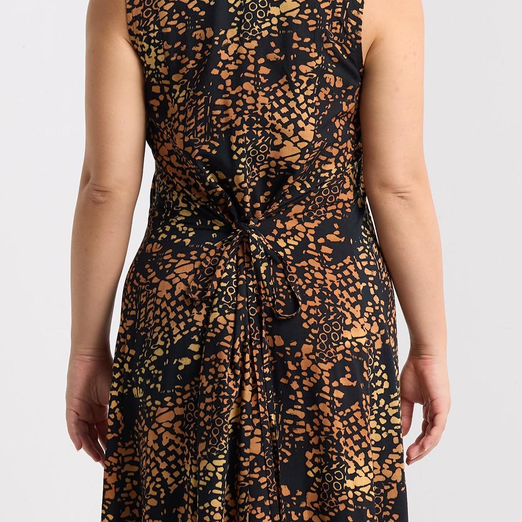  Black leopard Maxi dress Zoomed in 