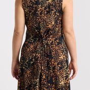  Black leopard Maxi dress Zoomed in 