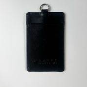 Batik Lanyard and Luggage Tag - Black Floret