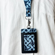 Batik Lanyard and Luggage Tag - Midnight Arabesque