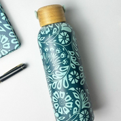 Stainless Steel Tumbler - Teal Ukir