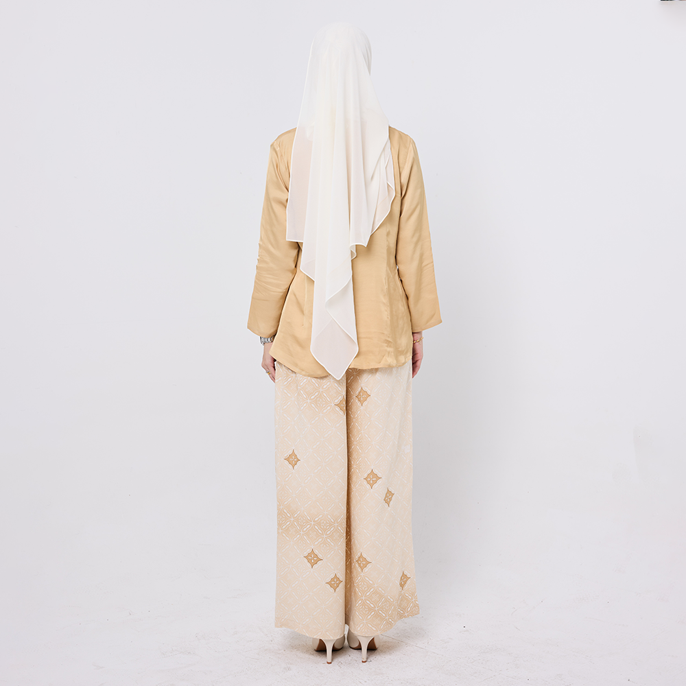 Batik Wide Leg Trousers - Perang Kuih Cara