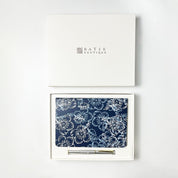 Navy hibiscus inspired notebook  in a box set 