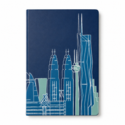 Kl Inspired Batik Book with Blue-ish hues showing the book cover