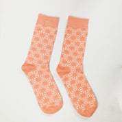 Batik-Inspired Unisex Socks - Peach Firework - Batik Boutique