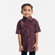 Boy's Batik Shirt Garnet Petola
