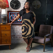 Batik Dress - Ecru Rose