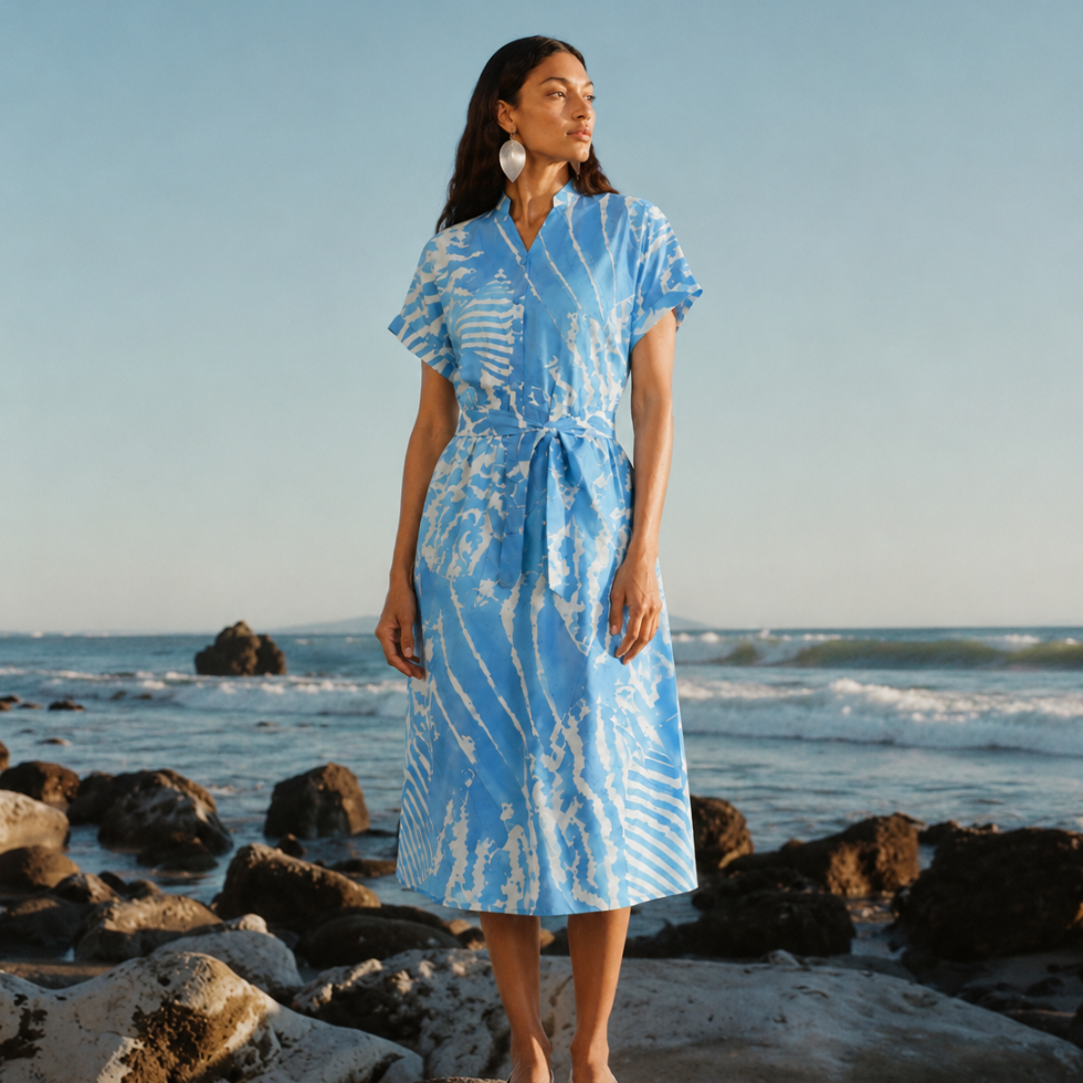 Batik Ayaz Dress - Langit Tioman