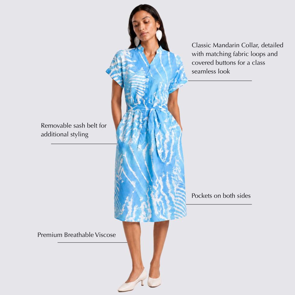 Batik Ayaz Dress - Langit Tioman
