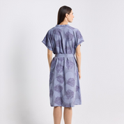 back photo of the violet 
yuan dian dress 