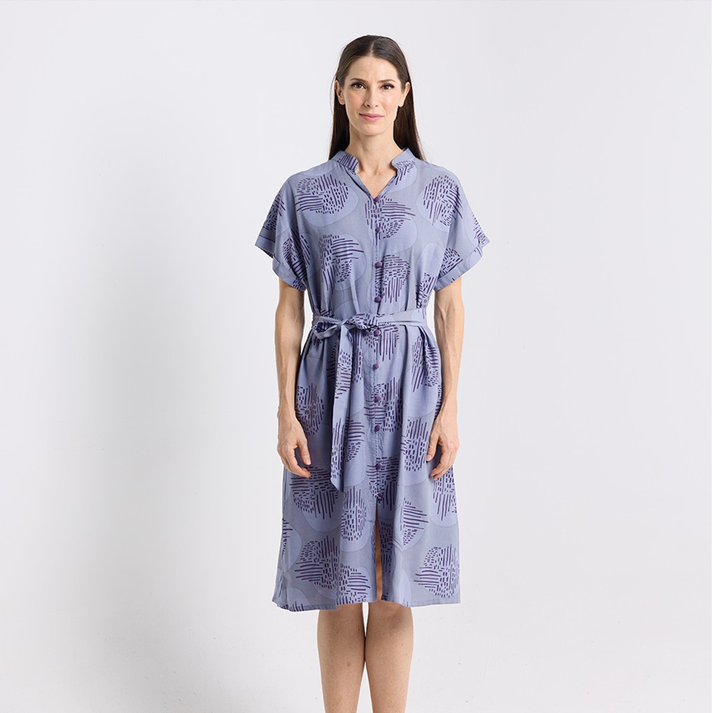 front view photo of the violet yuan dian dress 