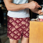 Batik Boxer Shorts - Crimson Nasi Lemak - Batik Boutique