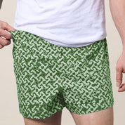 Batik Boxer Shorts - Forest Arabesque - Batik Boutique