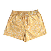 Batik Boxer Shorts - Yellow Diwanie - Batik Boutique