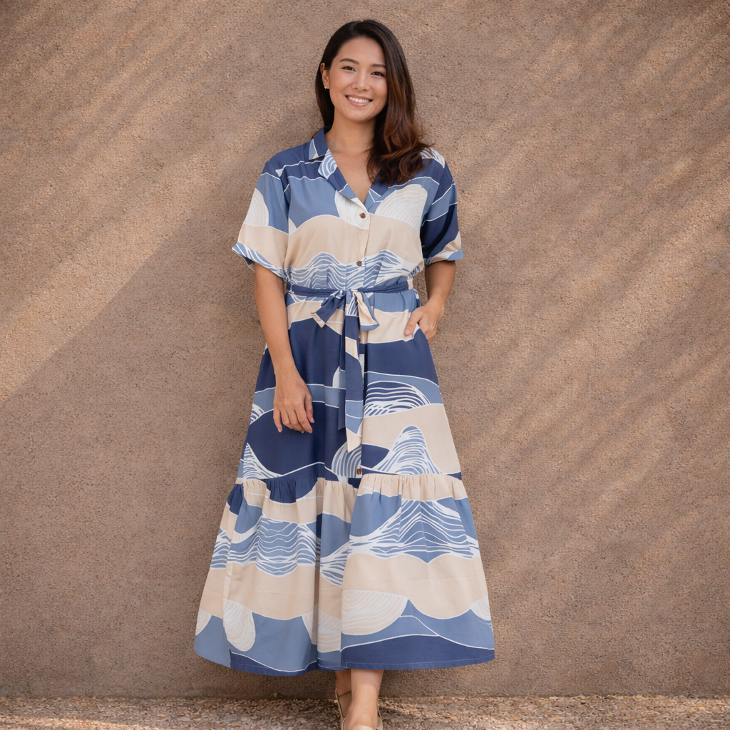 dress batik elegant Women's Batik Dress - Artistic Heritage