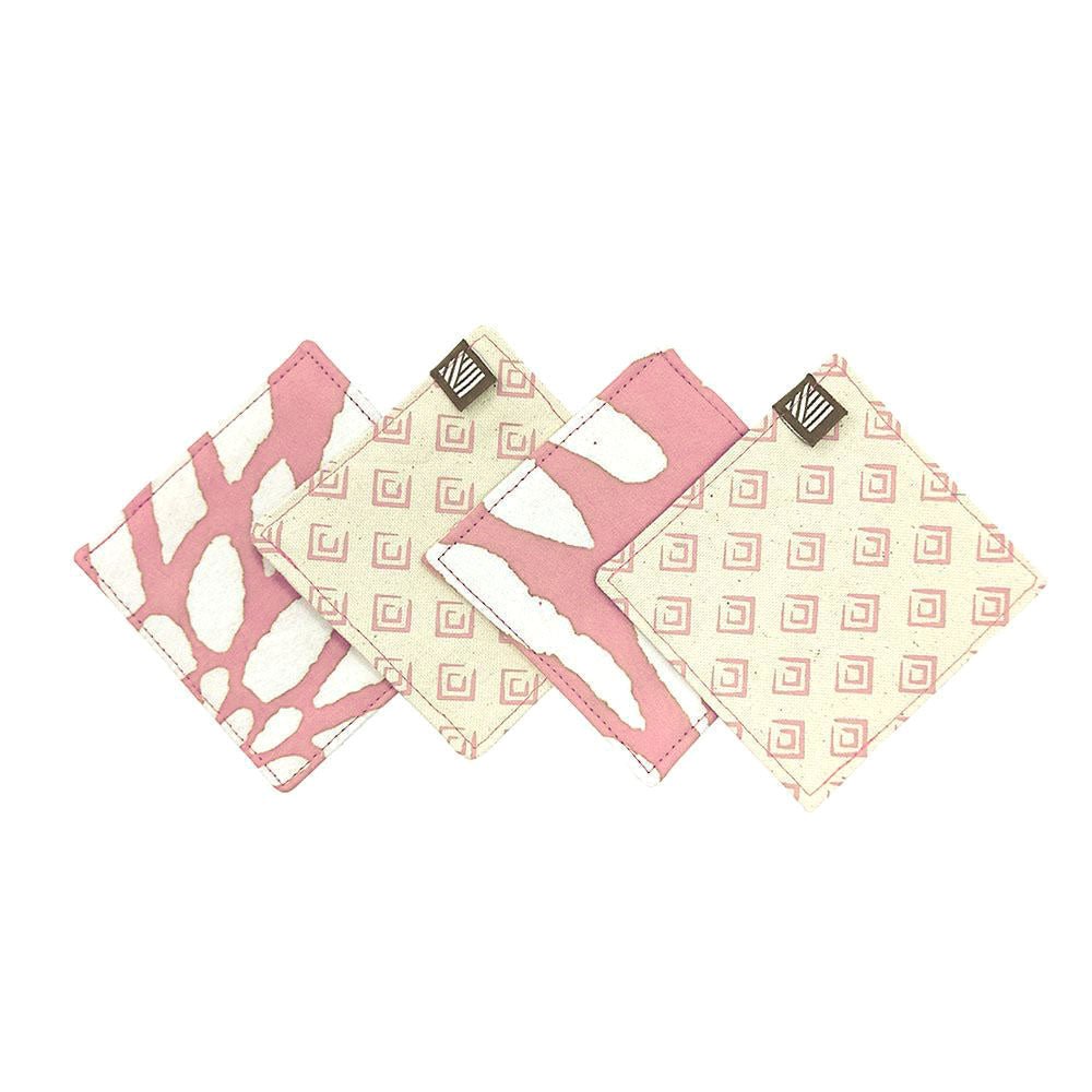 Batik Coaster Set (Reversible) - Coral Bunga - Batik Boutique