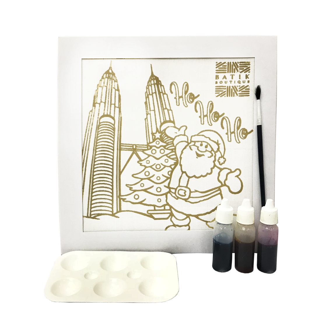 Batik DIY Painting Kit - Santa - Batik Boutique