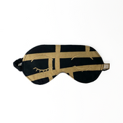 Batik Eye Mask - Black Ecru - Batik Boutique