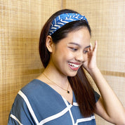 Batik Headband - Cobalt Fern - Batik Boutique