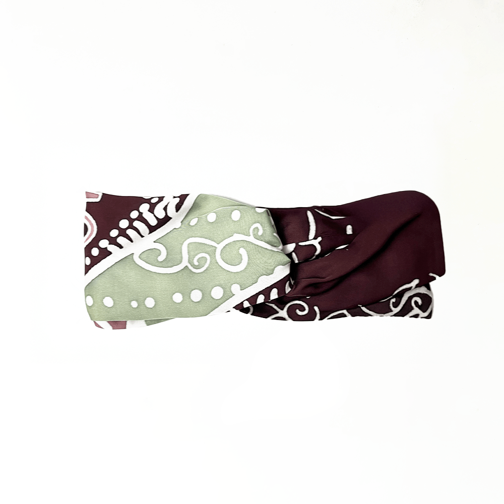 Patterned headband on a white background