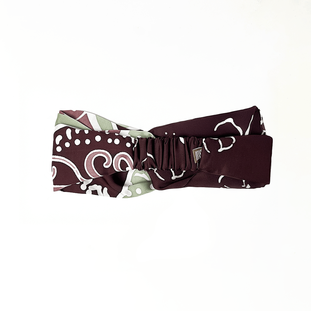 Patterned headband on a white background