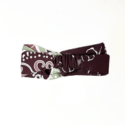 Patterned headband on a white background
