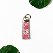 Batik Key Fob - Pink Floret - Batik Boutique