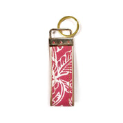 Batik Key Fob - Pink Floret - Batik Boutique