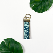 Batik Key Fob - Teal Ukir - Batik Boutique