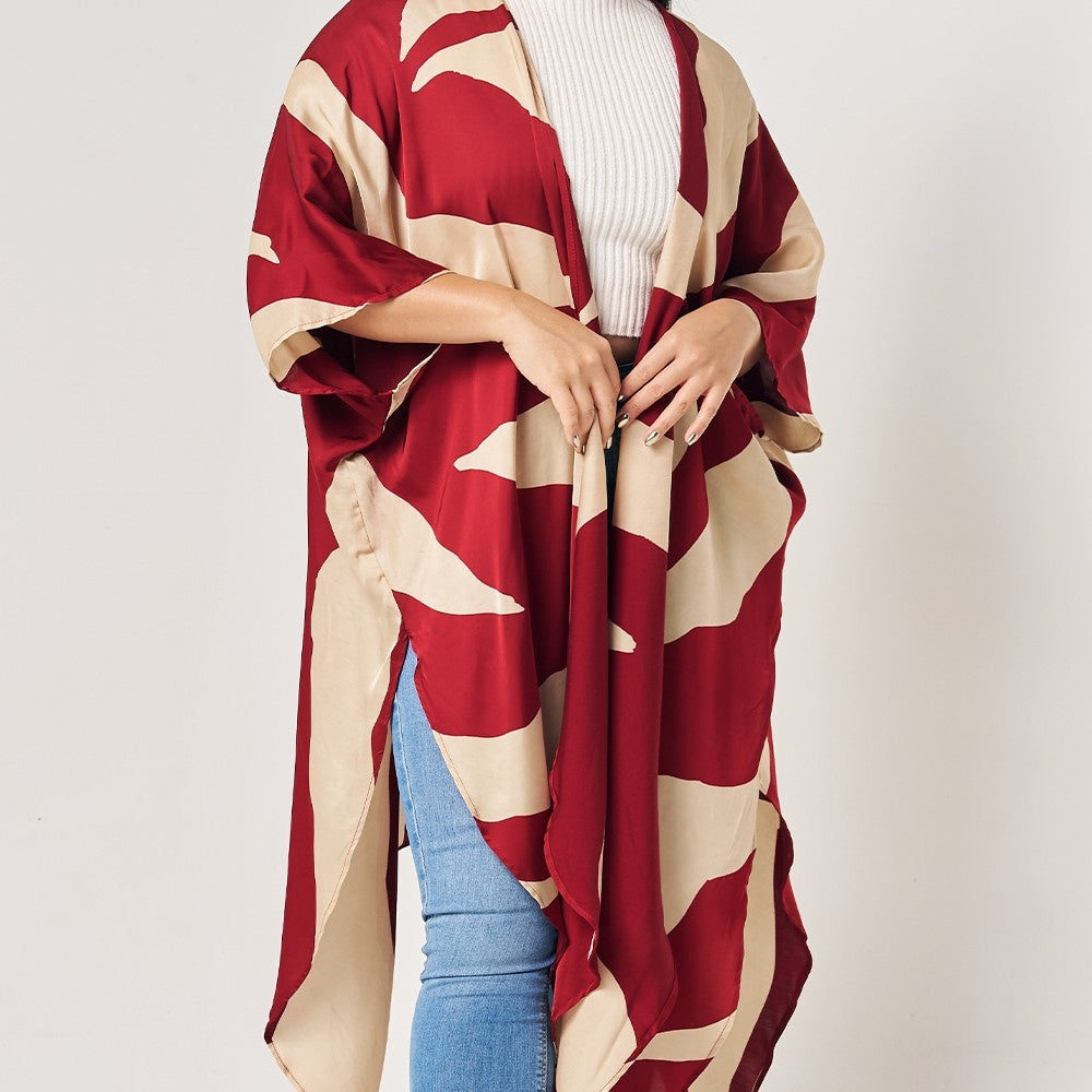 Detailed photo of Crimson rose kimono 