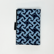 Batik + Leather Passport Cover - Midnight Arabesque - Batik Boutique