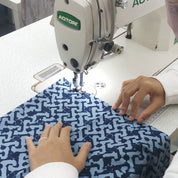 Batik + Leather Passport Cover - Midnight Arabesque - Batik Boutique