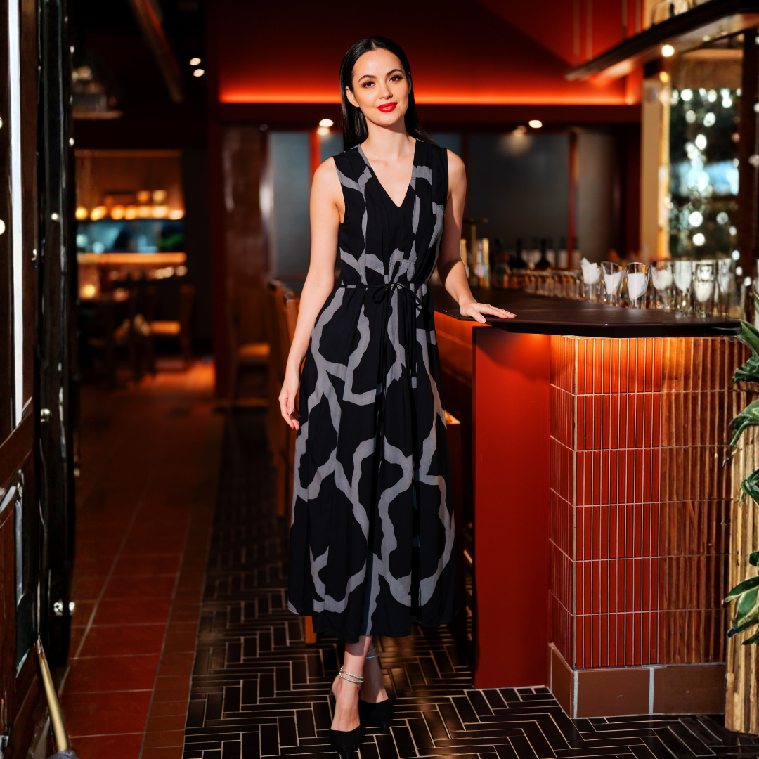 Batik Maxi Dress - Jet Chain