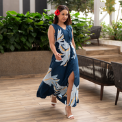 Batik Maxi Dress - Ocean Palmera - Batik Boutique