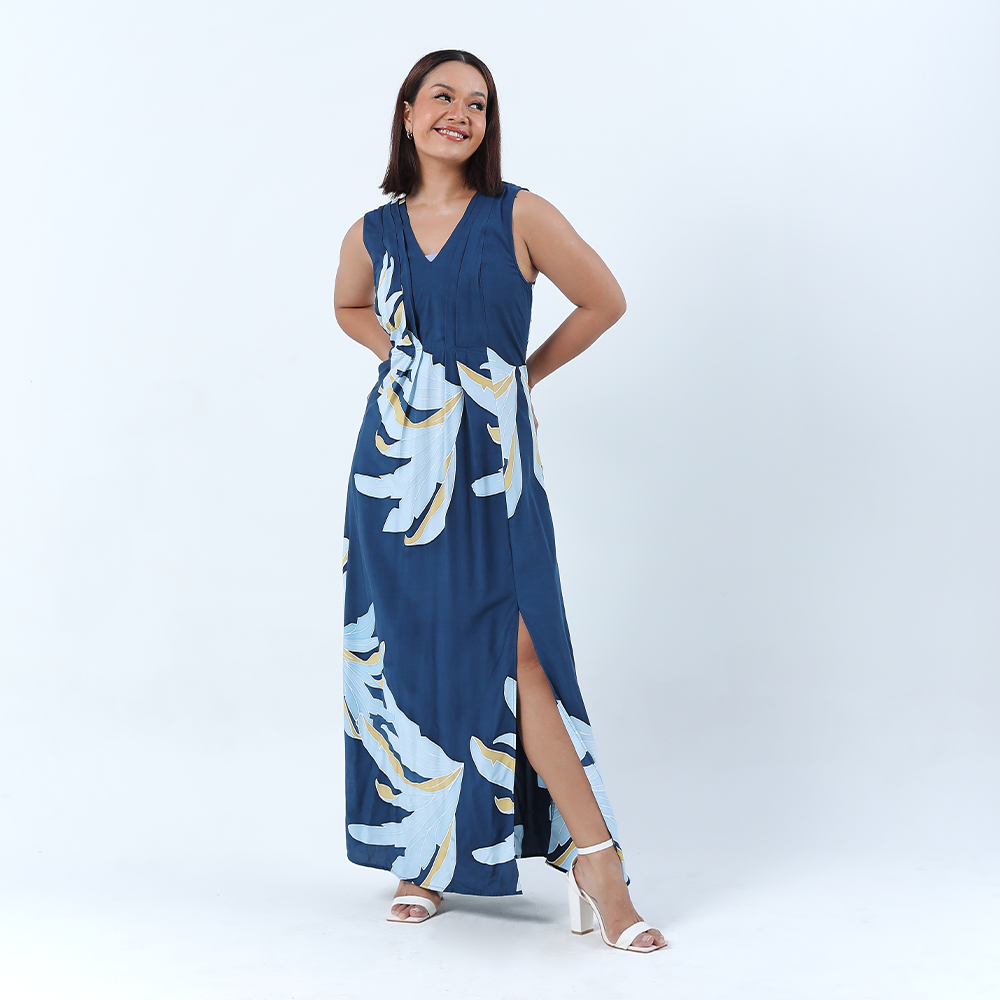 Batik Maxi Dress - Ocean Palmera - Batik Boutique