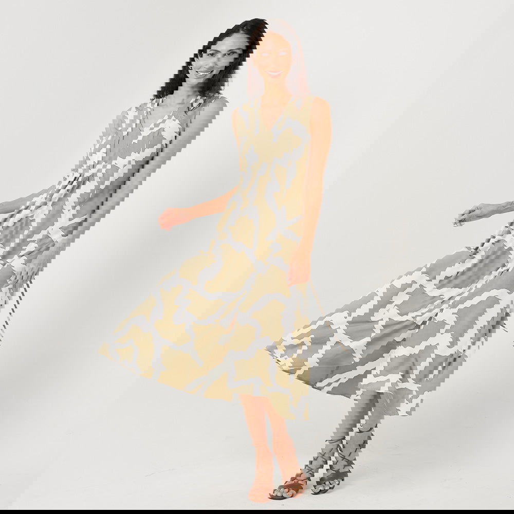 Batik Maxi Dress - Stone Chain - Batik Boutique